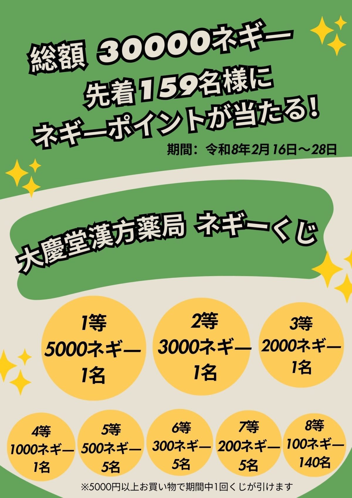 大慶堂漢方薬局ネギ―